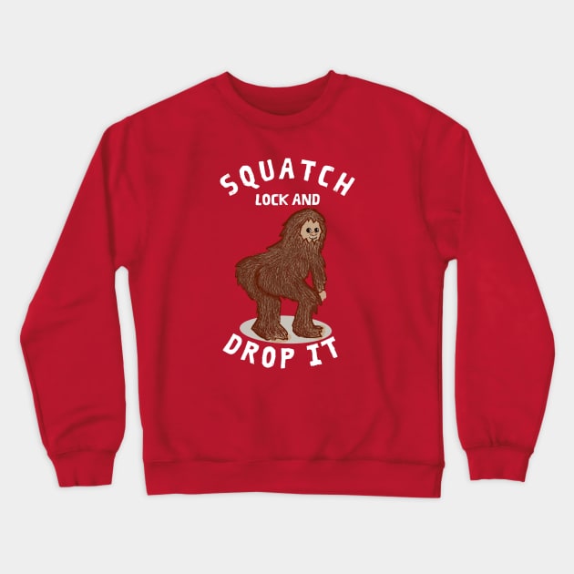 Sasquatch Twerking Crewneck Sweatshirt by Midnight Pixels